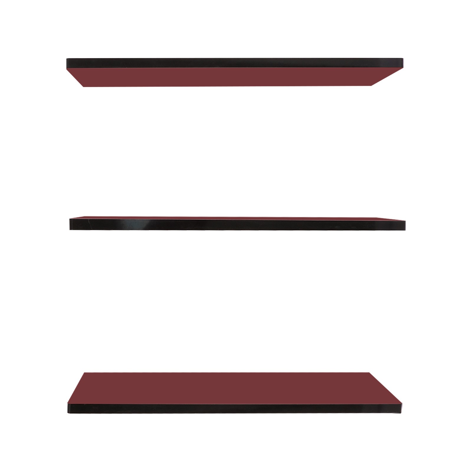 3pcs Brown Acrylic Floating Shelves Wall Mounted Shelf Floating Shelf Organizer