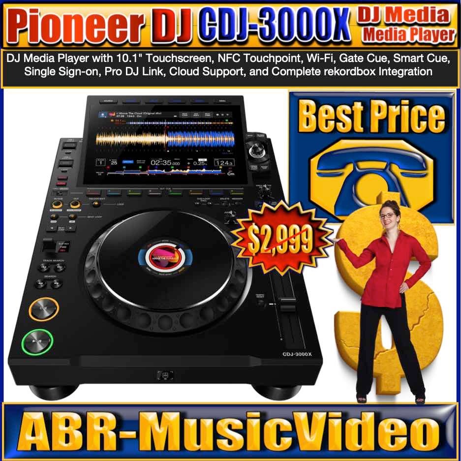 Pioneer DJ AlphaTheta CDJ-3000X Professional DJ Media Player