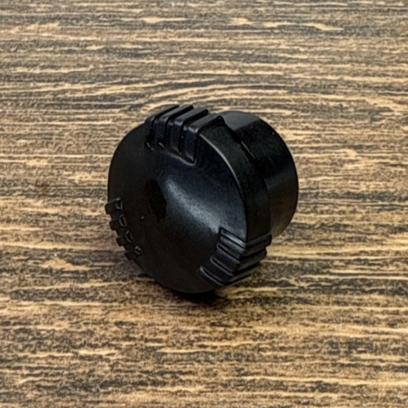 Vintage EMERSON Tube Radio Knob 1930s-40s Black Bakelite 1pc 1/4" D Shaft