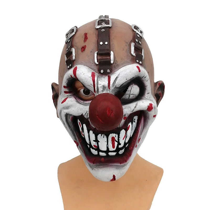 Cosplay Scary One-Eye Clown Droll Tooth Creepy Costume Prop Party Halloween Mask