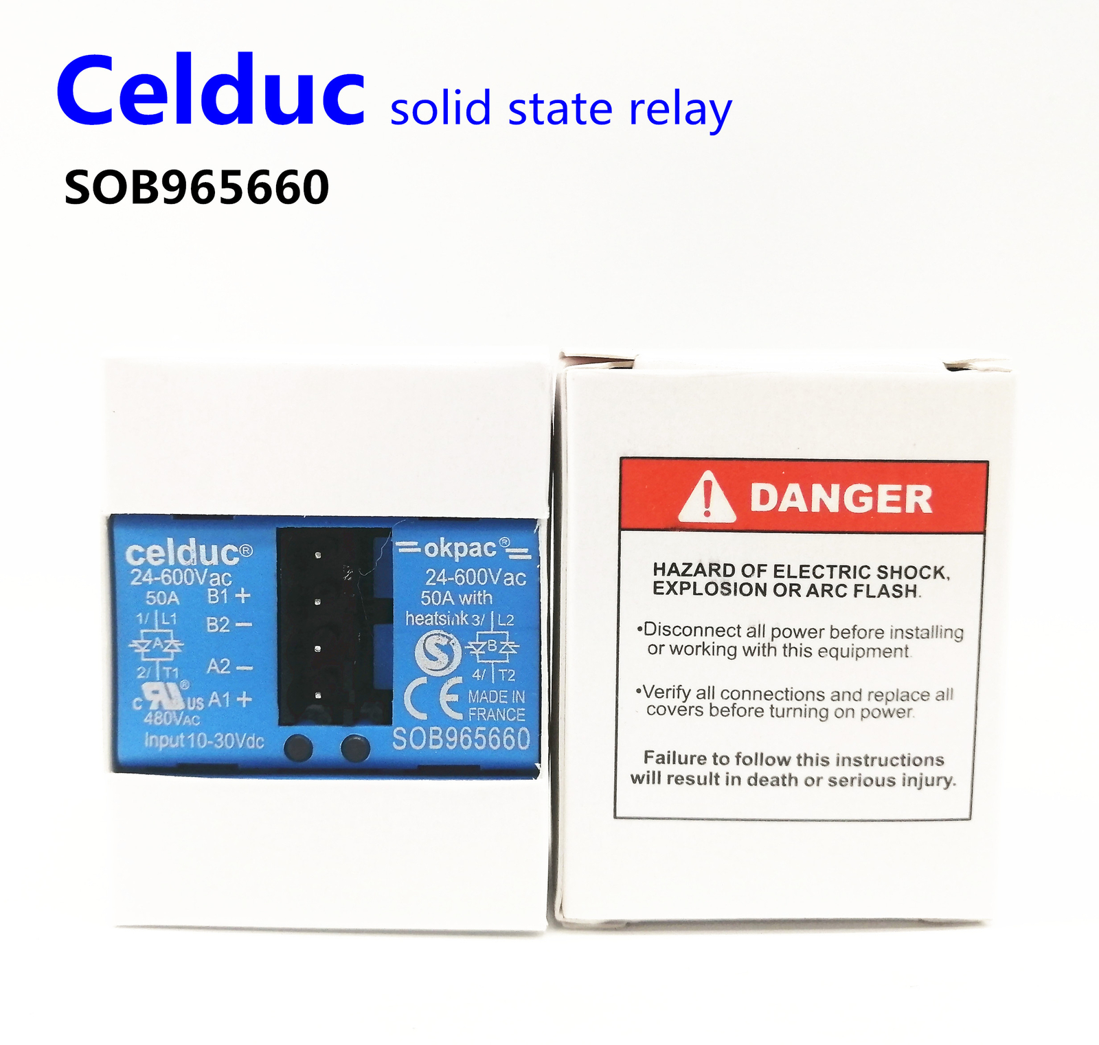 Celduc solid state relay SOB965660 50A 24-600VAC