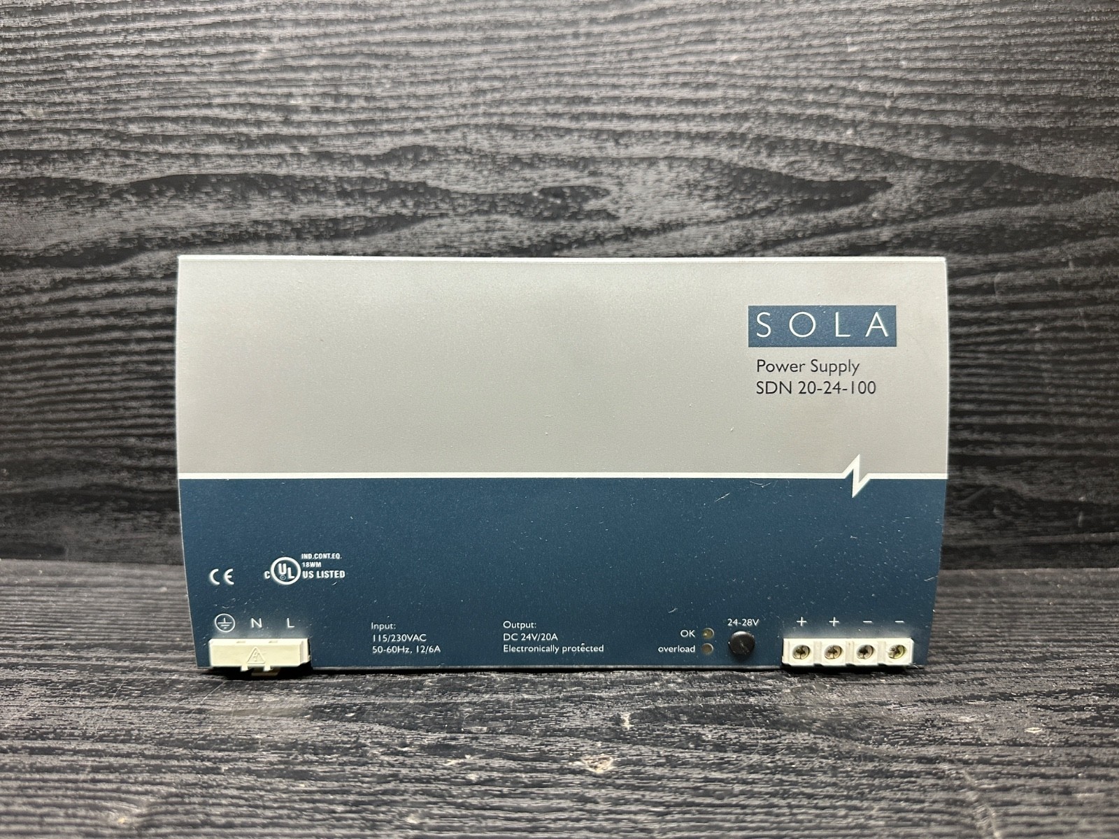 Emerson Sola Hevi Duty SDN 20-24-100 AC to DC Power Supply Module 24VDC 20A 480W