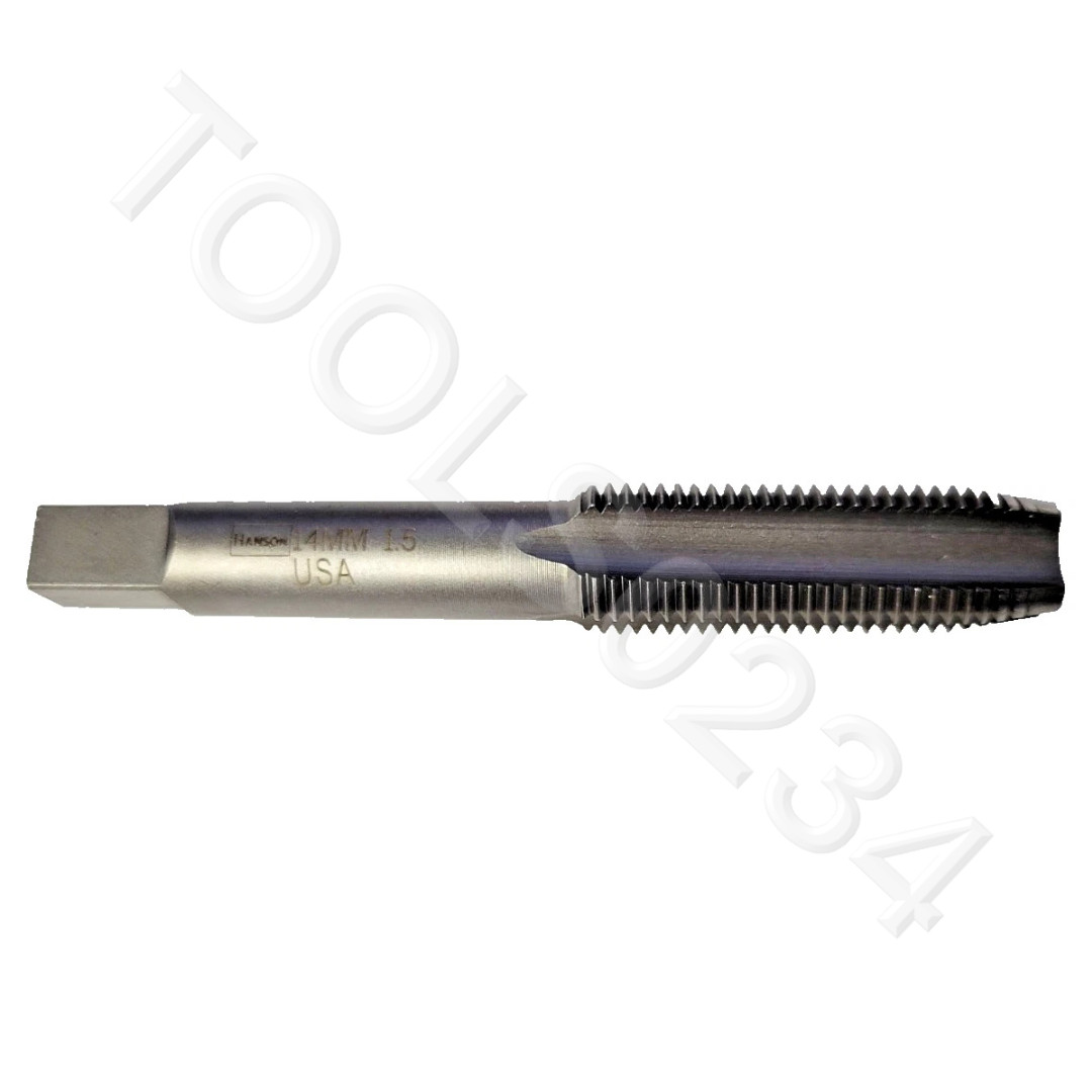 M14 X 1.50 Plug Hand Tap Irwin 1750 USA RH 14mm X 1.5 Carbon Steel RH 4 Flute