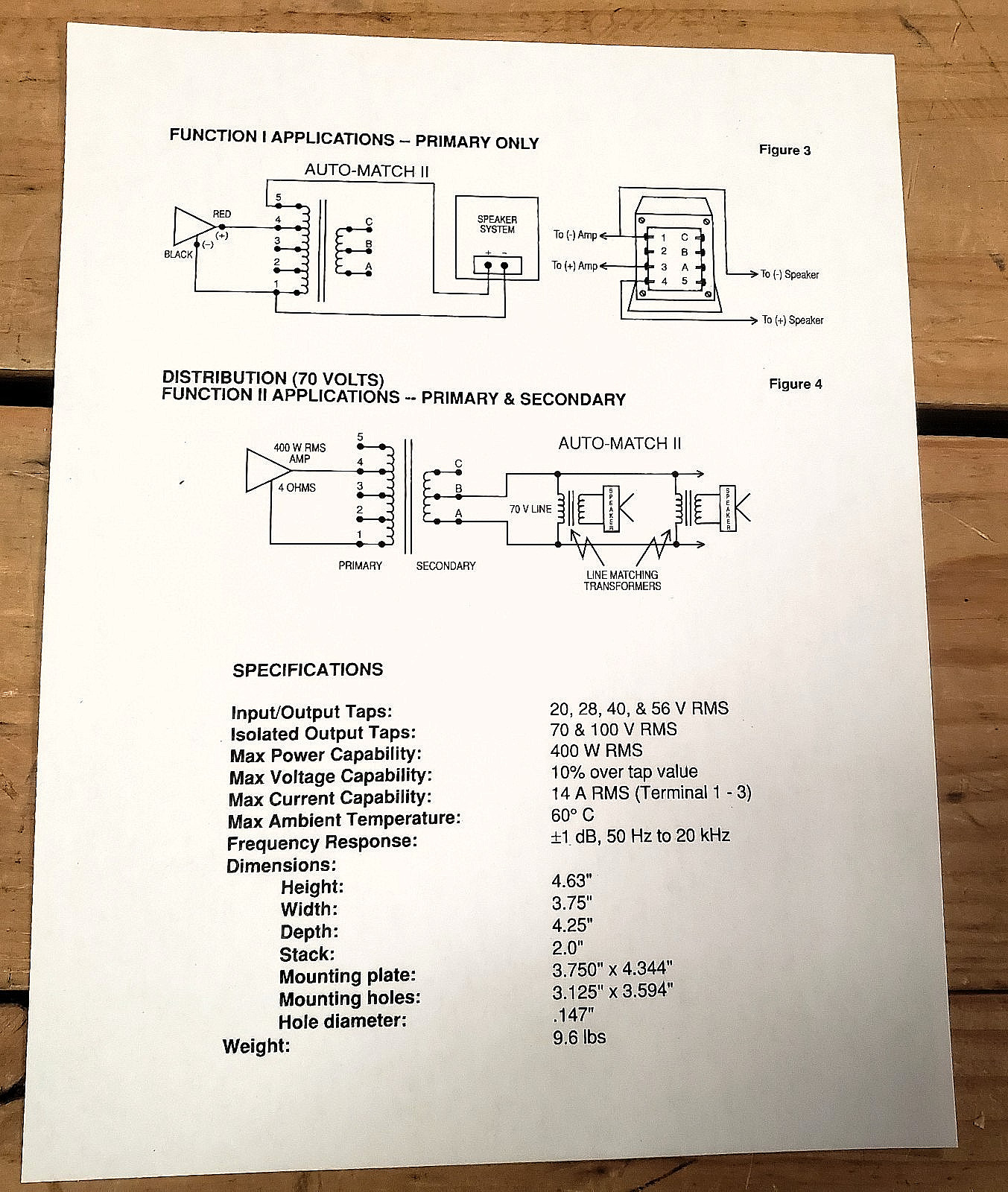 Peavey Automatch II transformer