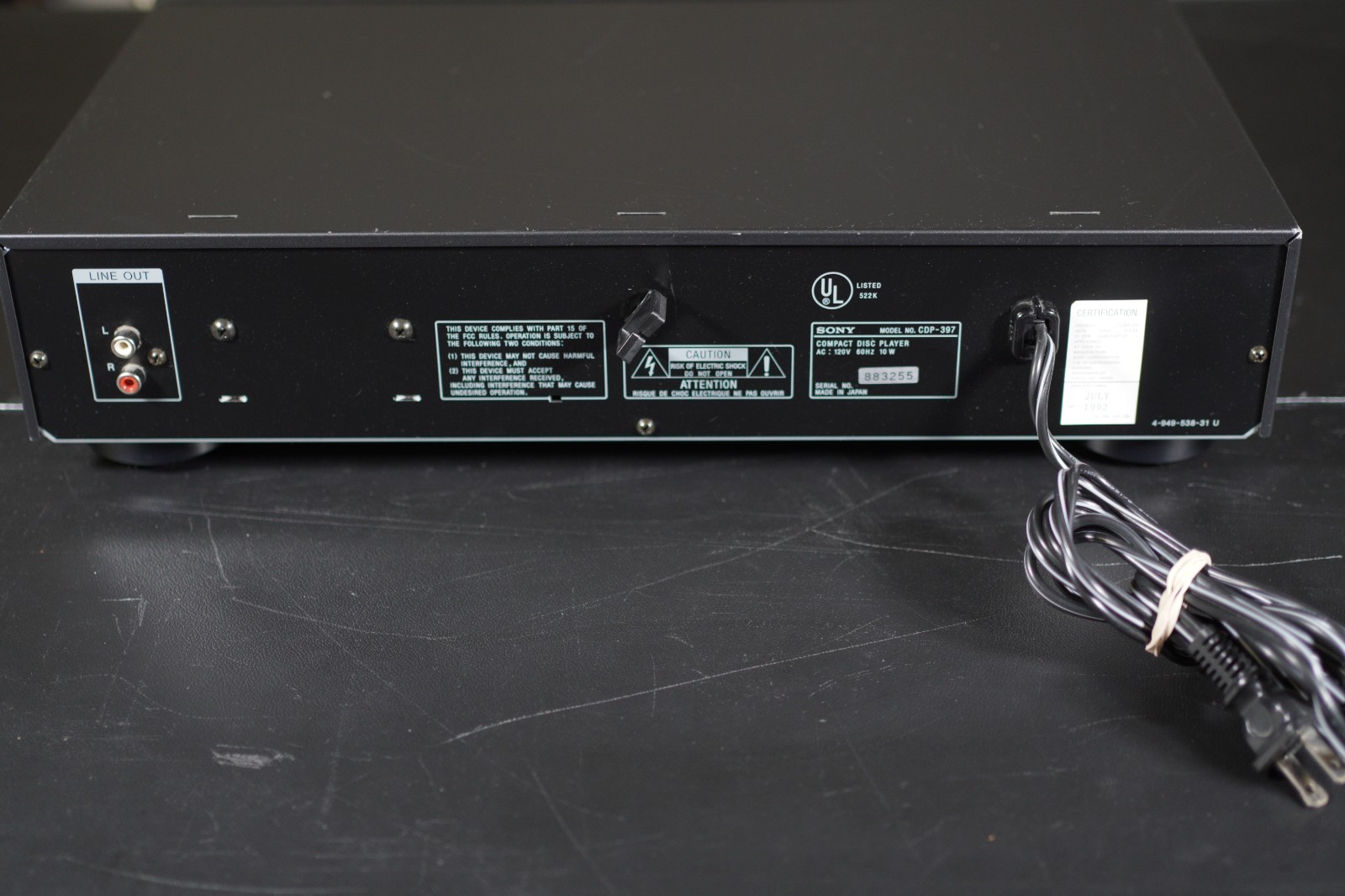 Sony CD Player CDP-397, Tested And Works