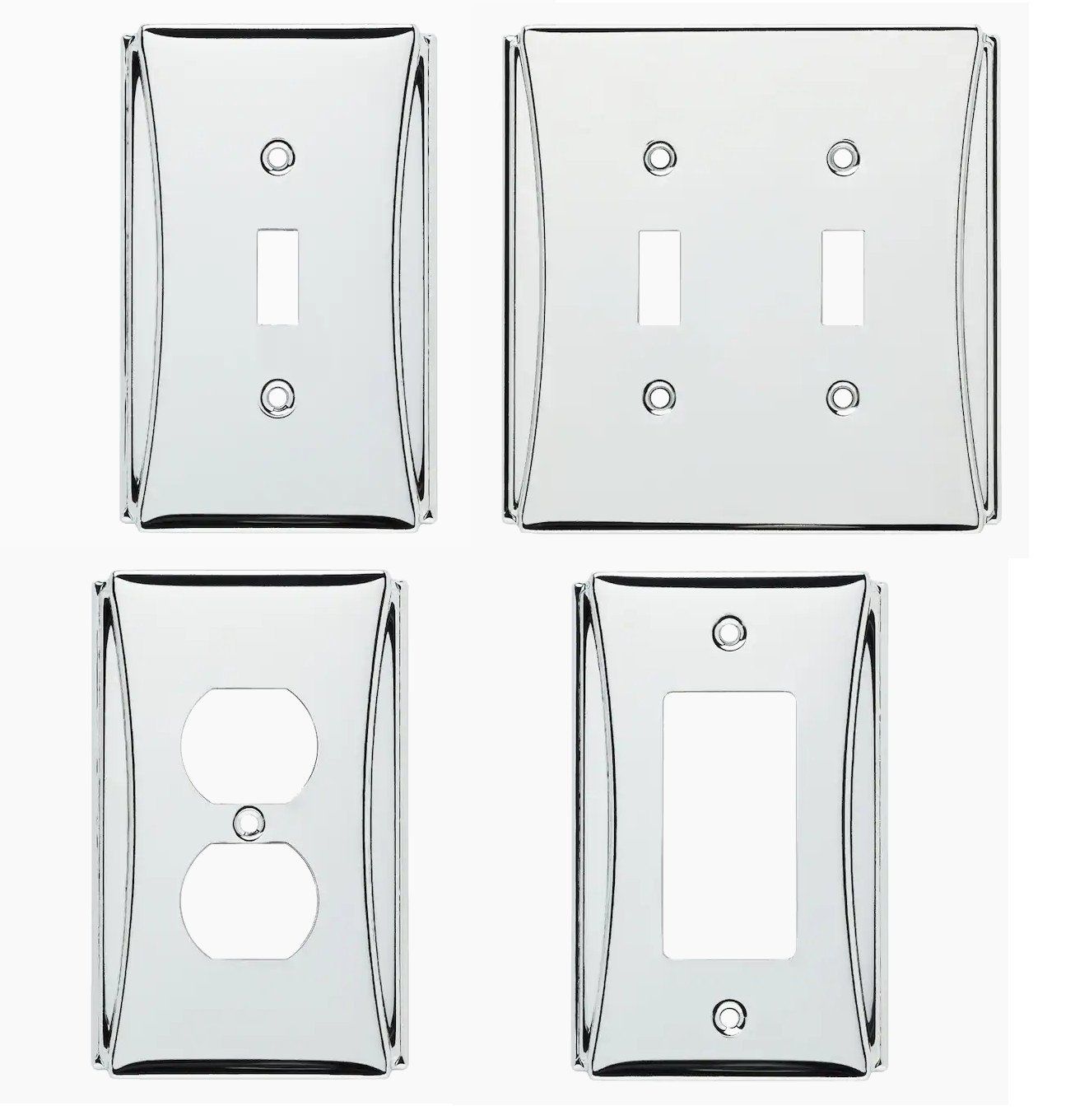 Brainerd Upton Polished Chrome Standard Wall Plate