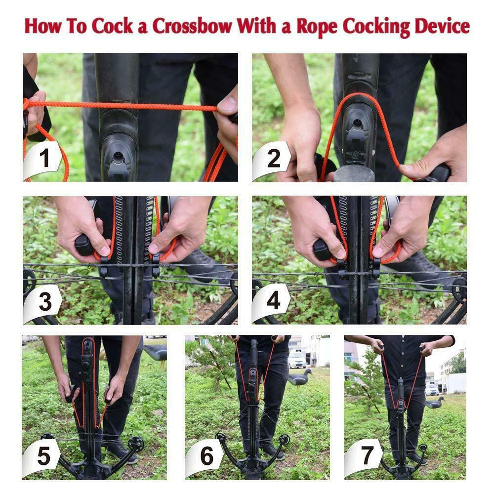 Crossbow Cocking Rope String Drawing Device Cocking Aid Accessories Universal 1X
