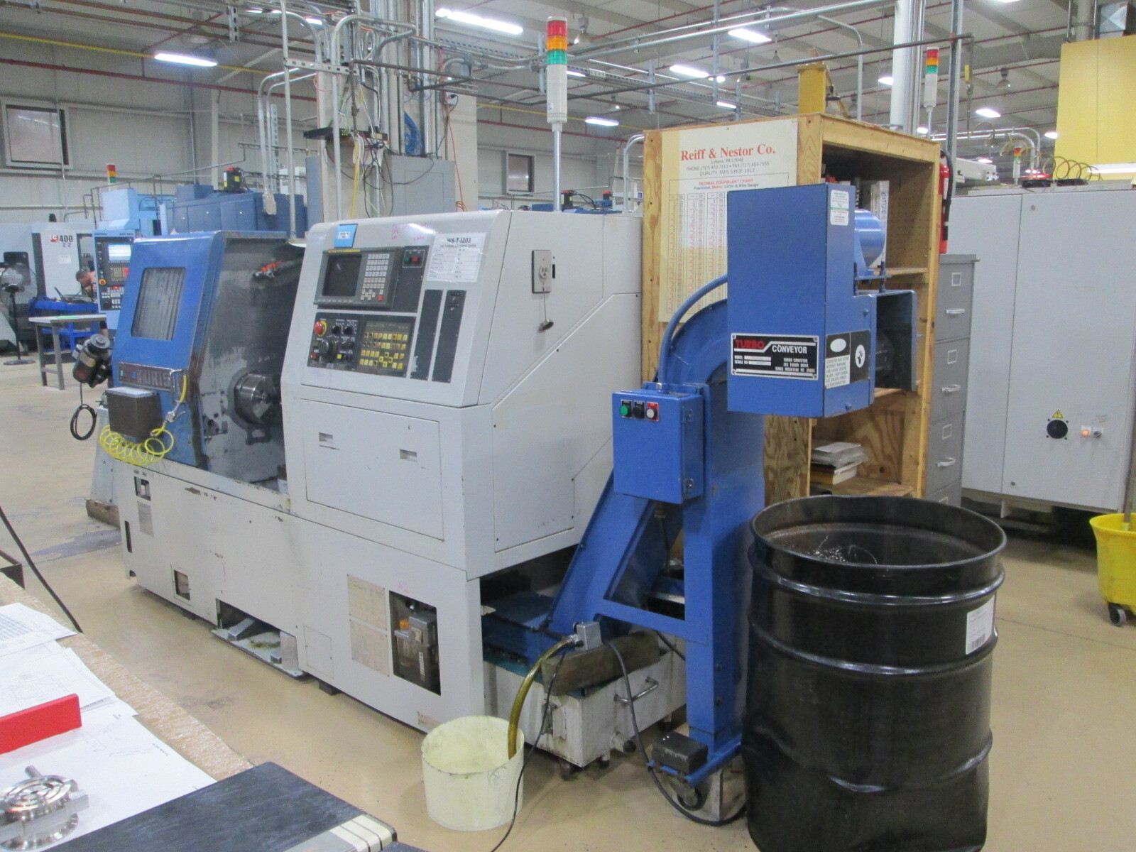 Ikegai Model TUR15 14"Swing 4K Spindle 3Ph CNC Turning Center W/Fanuc 18-T Cntrl