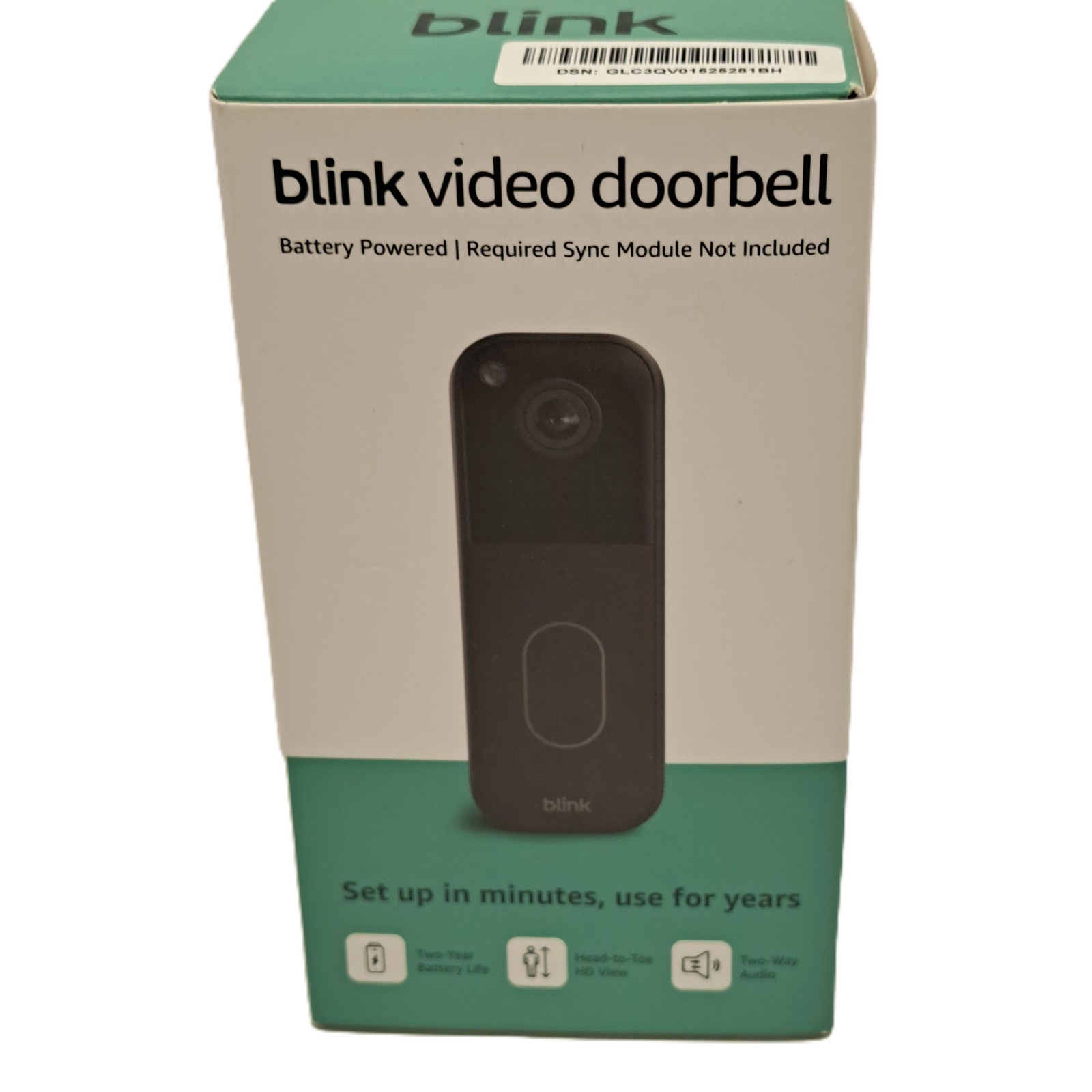 Blink Video Doorbell 2nd Gen NEW Factory Sealed Battery Powered No Sync Module