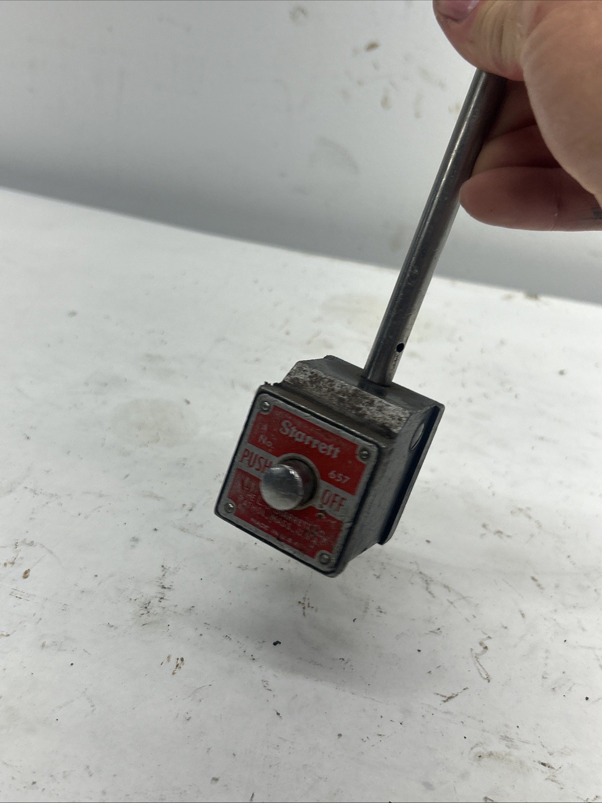 Starrett Magnetic Indicator Holder Base No. 657. Dial Indicator Base Holder