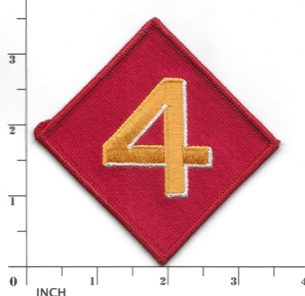 USMC 4th Marine Division PATCH 4th MarDiv Marines full-embroidery Former Combat