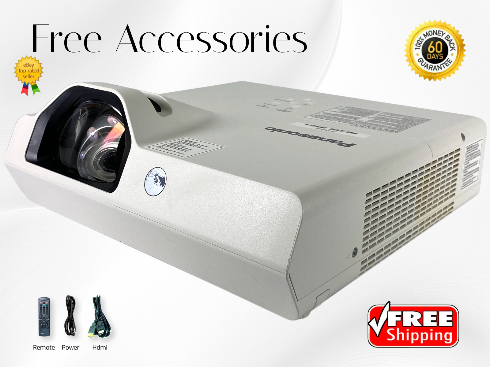 Panasonic PT-TW340 3LCD Projector Short-Throw 3200 Lumens WXGA Full HD w/Kit ✅