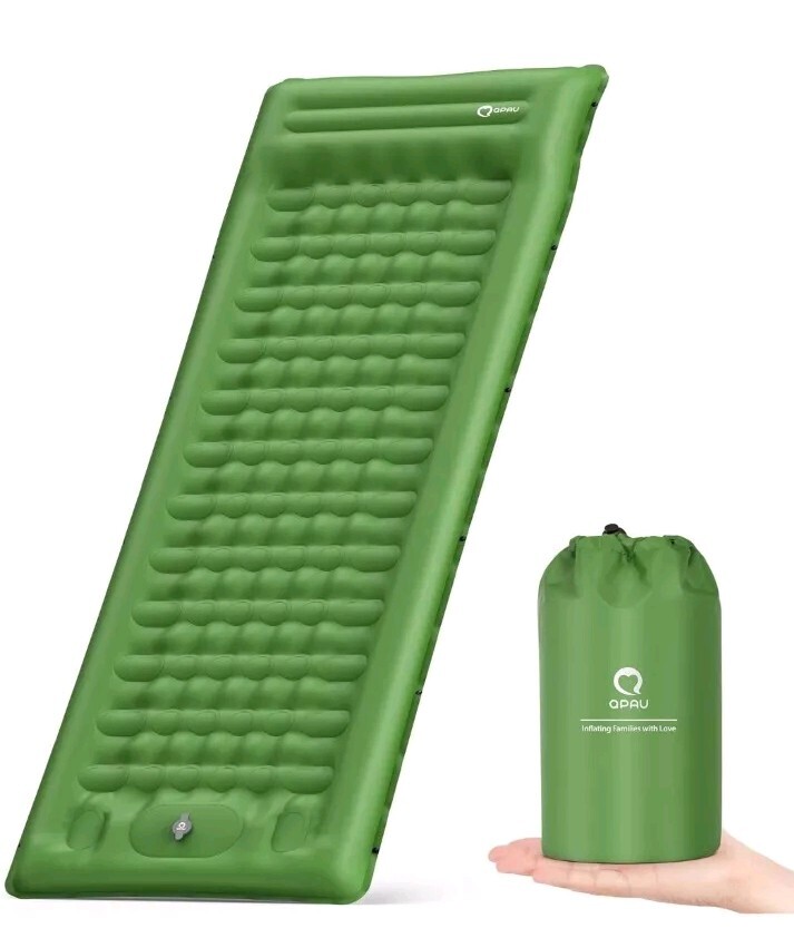 Sleeping Pad Extra Thickness 4.7 Inch Camping Mattress 77X28 Outdoor camp Green