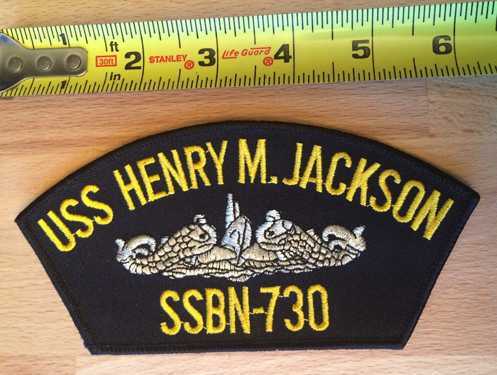 USS HENRY M. JACKSON SSBN-730 EMBROIDERED PATCH Navy Military Submarine Crew