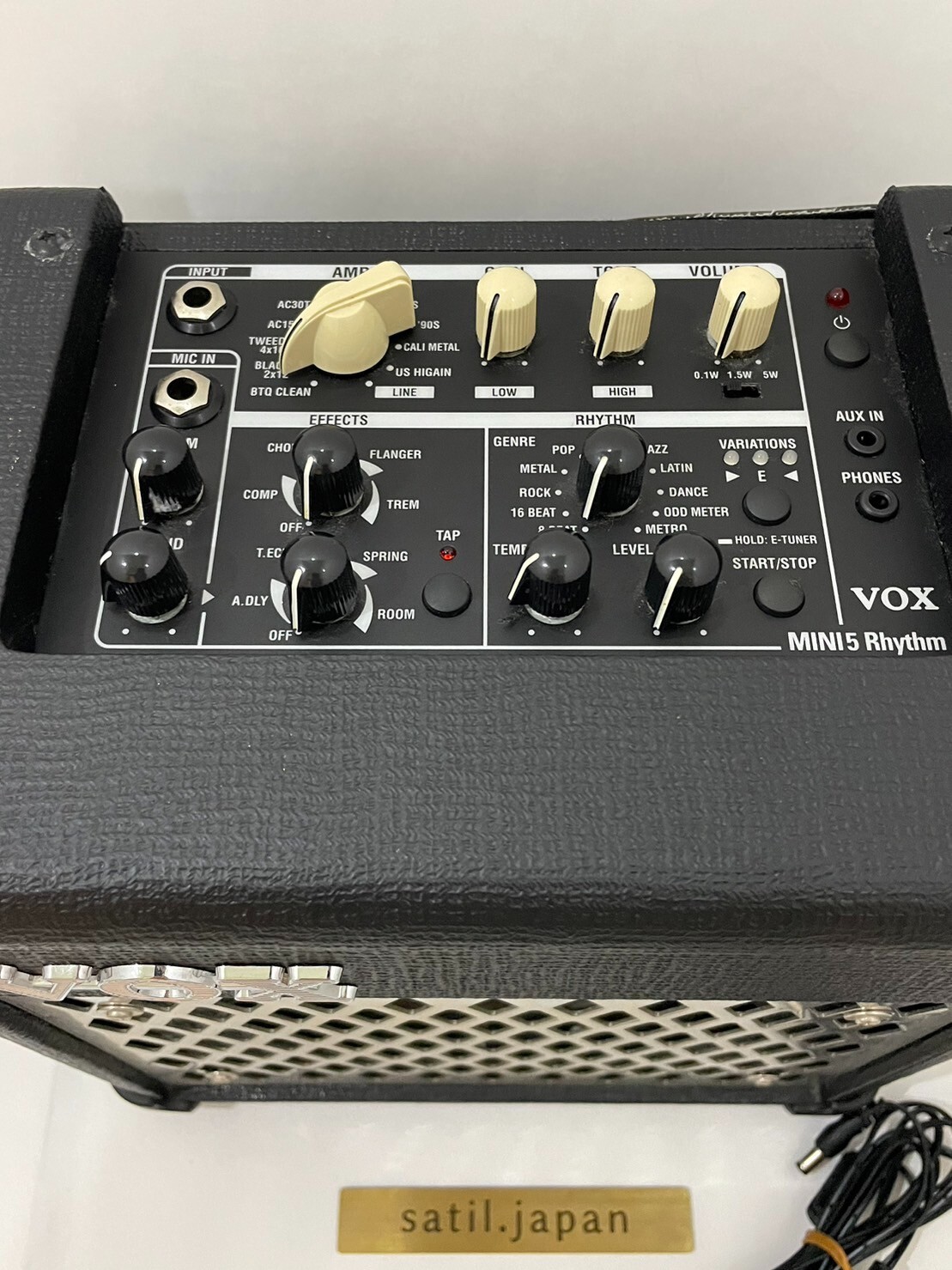 VOX Guitar Modeling Amplifier Amp Rhythm Pattern Built in MINI 5 5W speaker