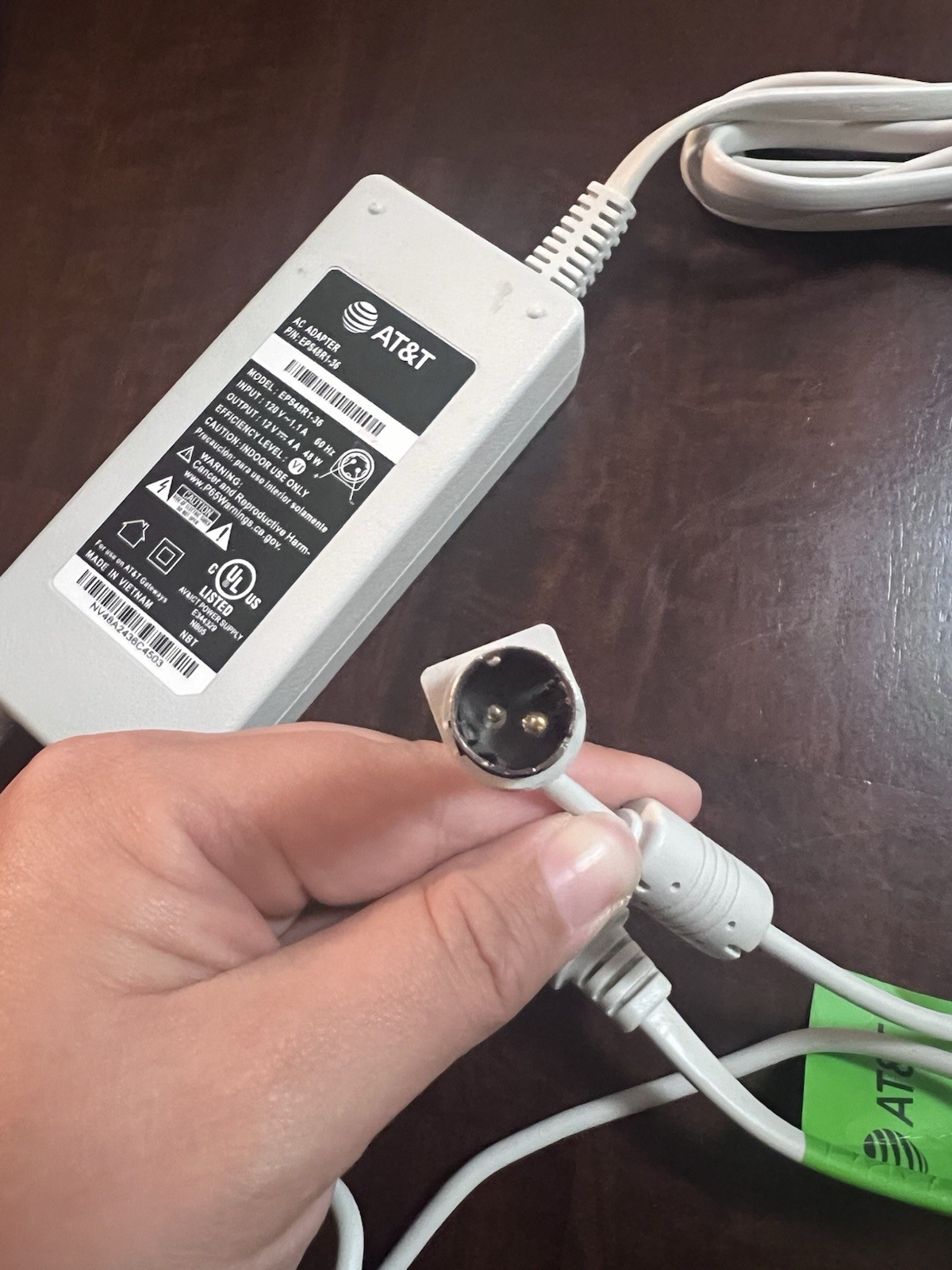 UNTESTED AT&T Ac Adapter. Model EPS48R1-36 SOLD AS IS