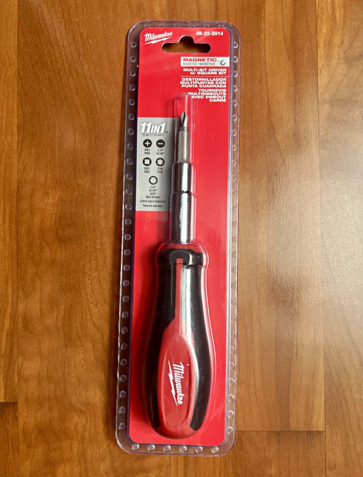 NEW Milwaukee Tool 48-22-2914 11-In-1 Magnetic Multi-Bit Screwdriver