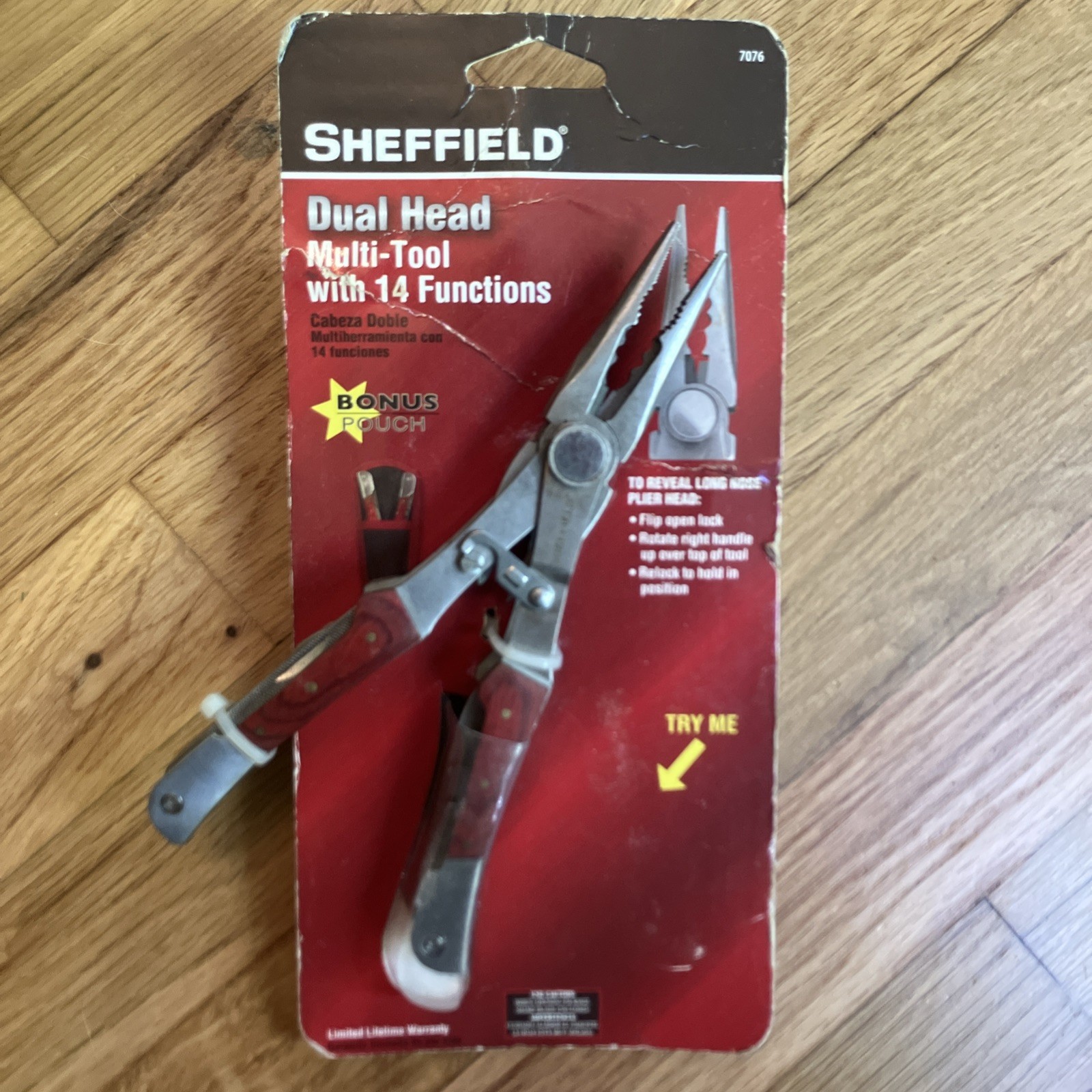Sheffield Multi Tool With 14 Functions With Bonus Pouch Sealed On Card