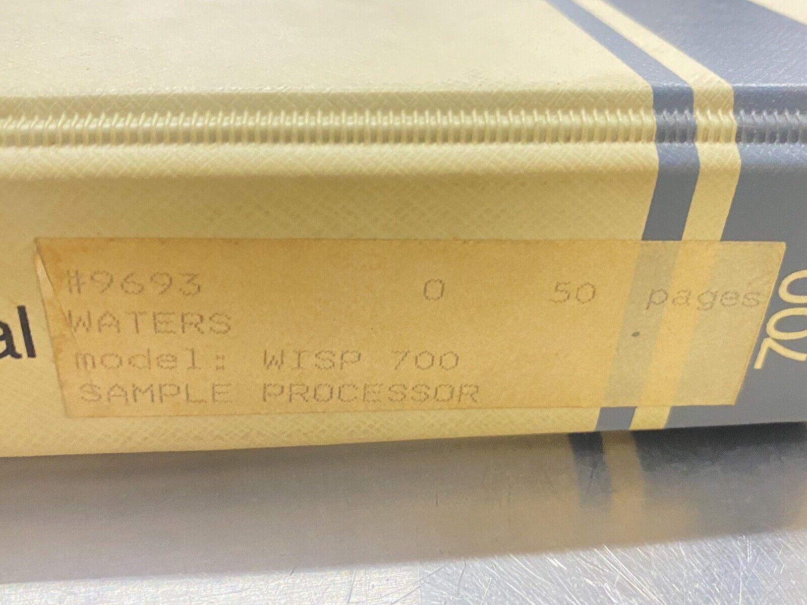 Waters Intelligent Sample Processor WISP 700 - Users Guide / Instructions Manual
