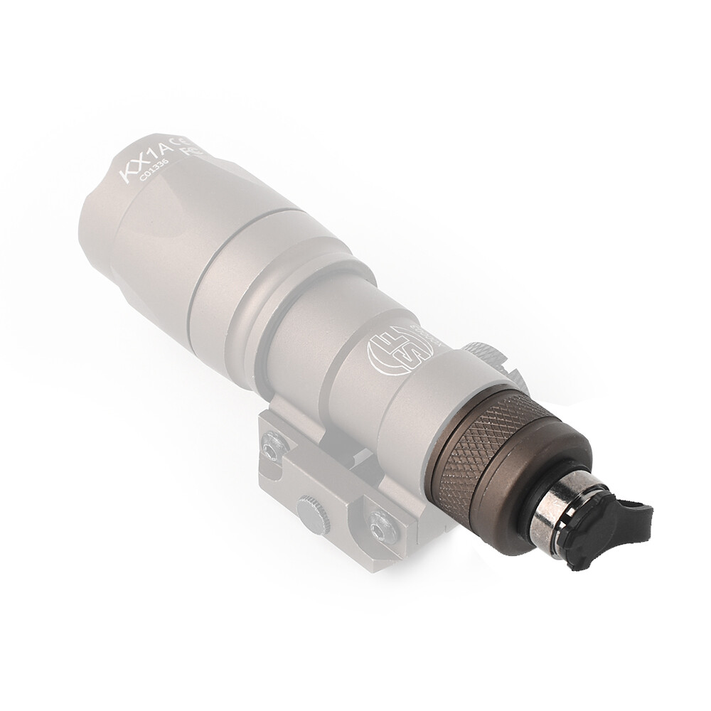Tactical Wadsn Flashlight Metal Tail Cap Dual Function Pressure Switch SF Plug