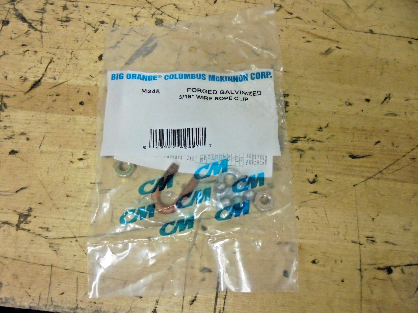 CM M245 Wire Rope Clip 3/16" -