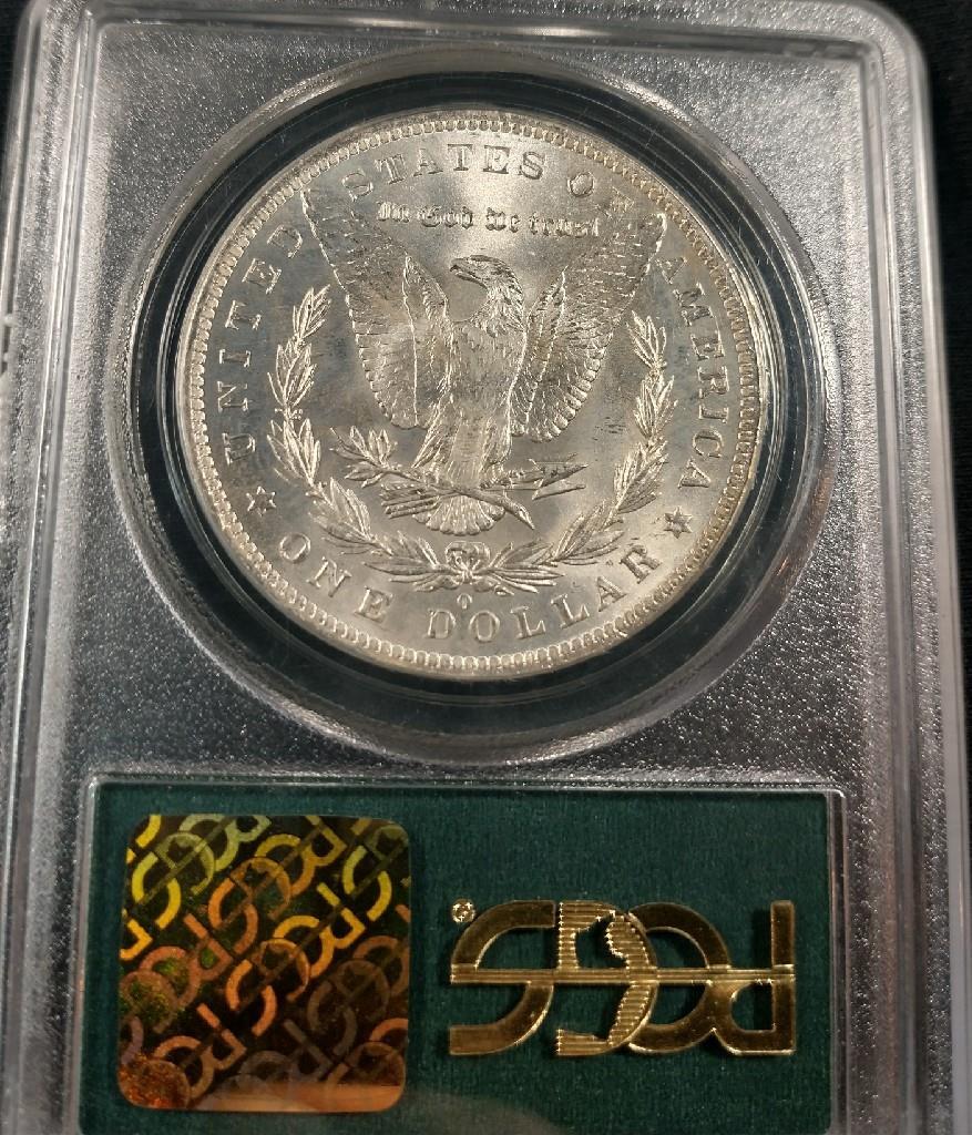 1884-O MORGAN SILVER DOLLAR - PCGS MS63