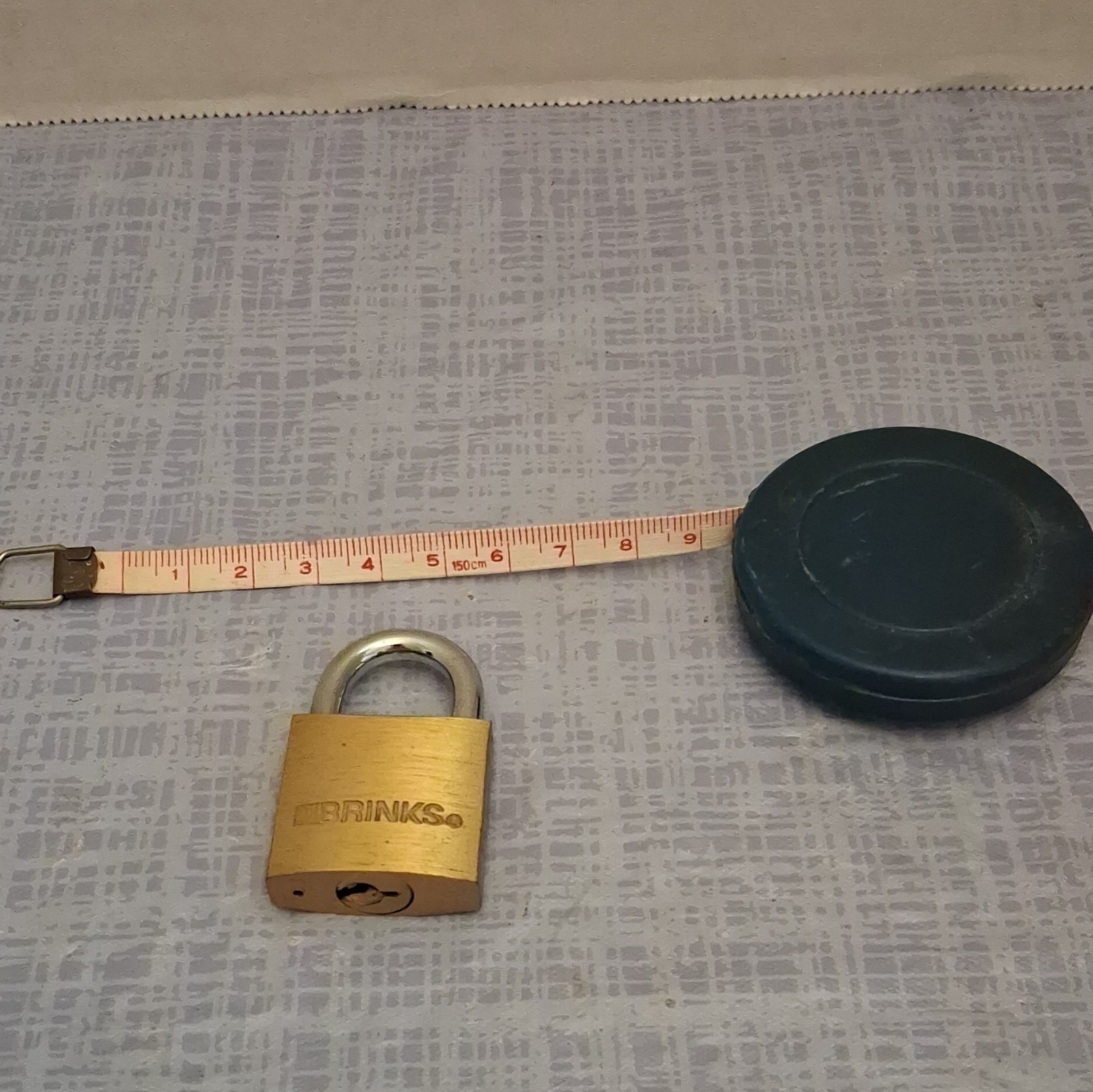 Brinks Brass Keyed Padlock, Steel Traditional Shackle, Gold Body