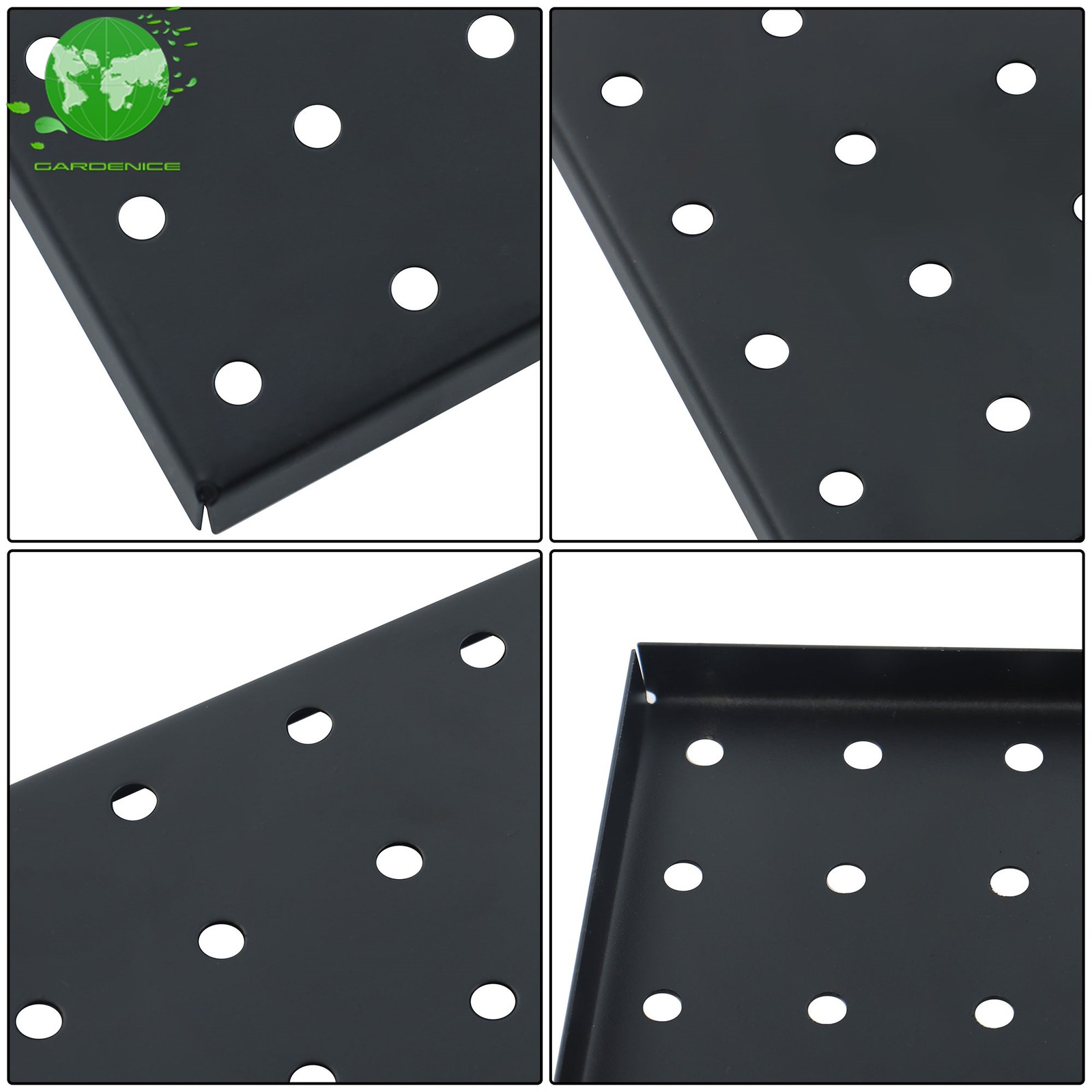 4 Pack Metal Pegboard Panel Easy To Use Wall Organizer Panel Storage Hanger Tool