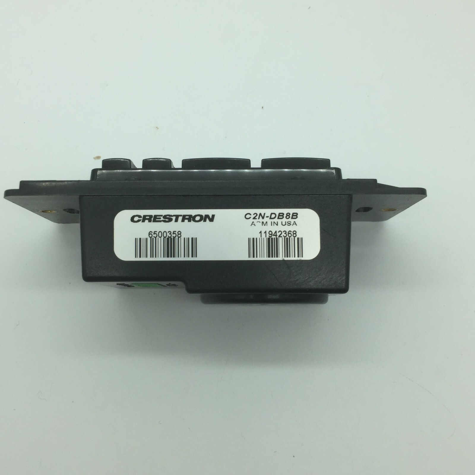 Crestron C2N-DB8B Black Smooth 8-Button Keypad Engraved Buttons Free Shipping