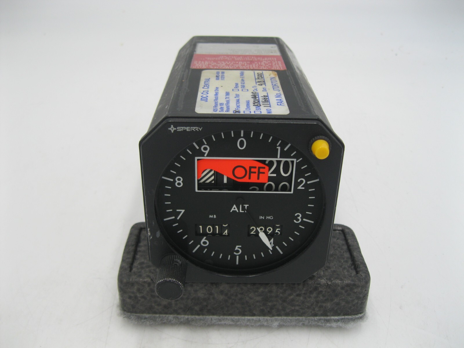 Sperry BA-141 Altimeter PN: 4016341-903