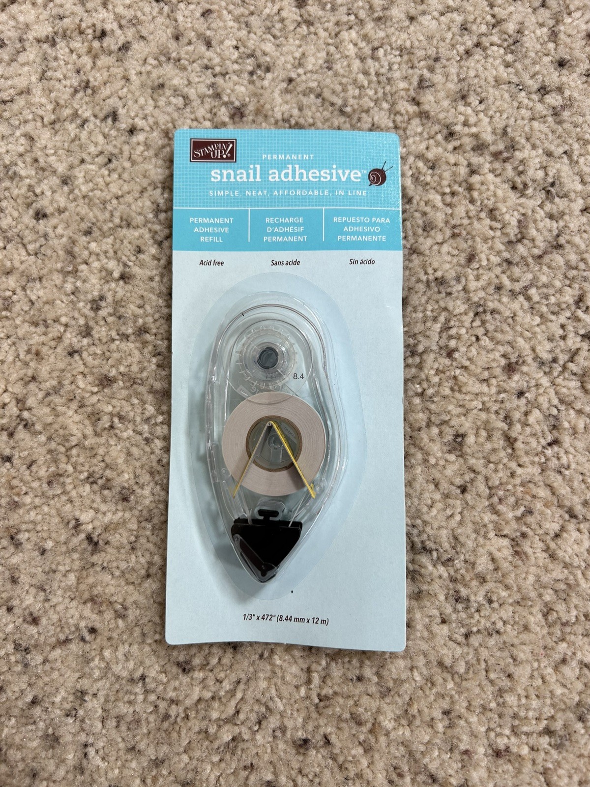 Stampin Up! Permanent Snail Adhesive Refill - New