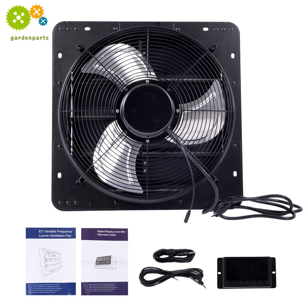 16 In Shutter Exhaust Fan Wall Mount Ventilation and Cooling For Sheds Attics