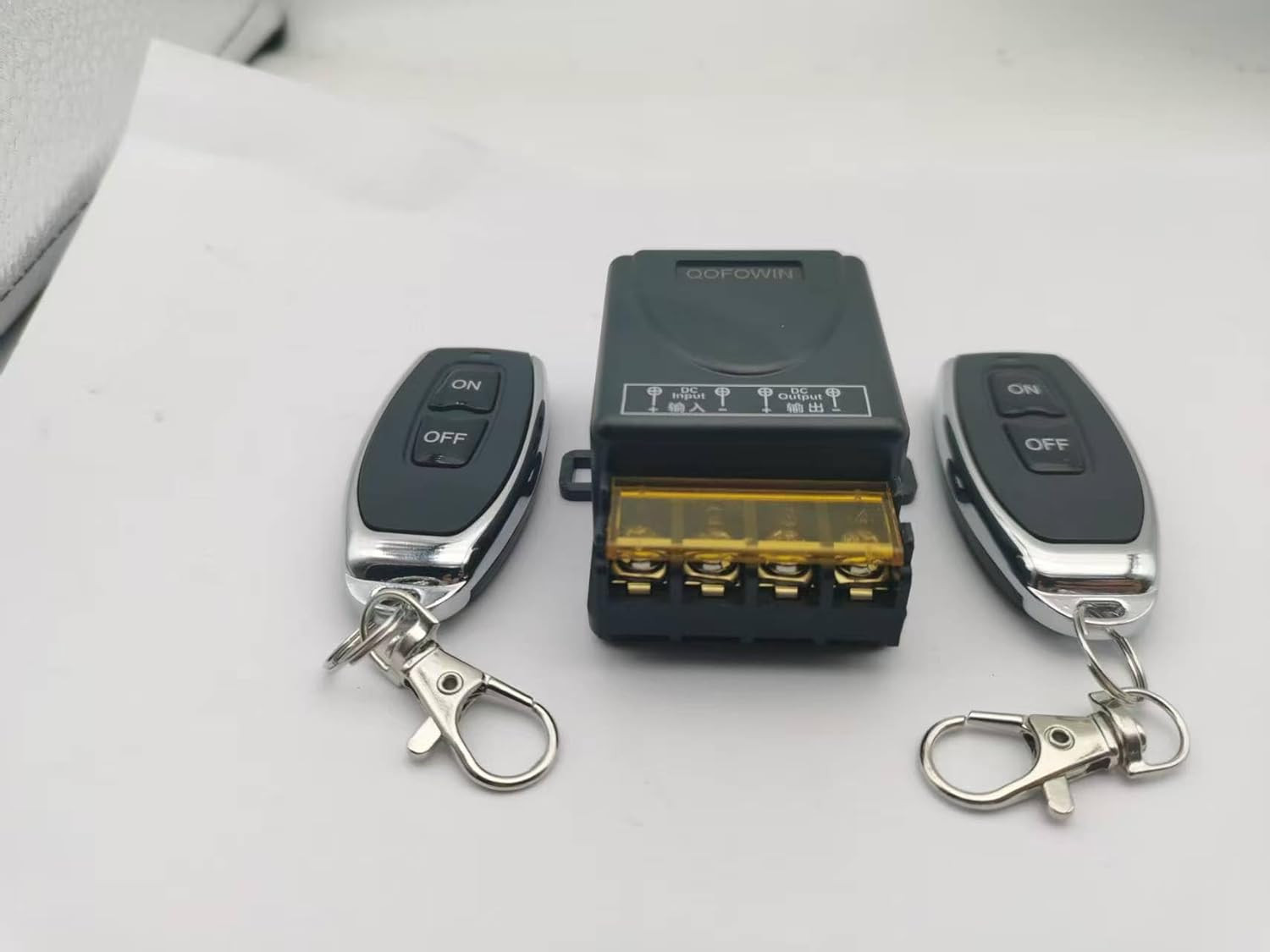 Wireless Remote Switch with 328 Ft Long Range,Dc 12V/24V/48V/72V Current Rating