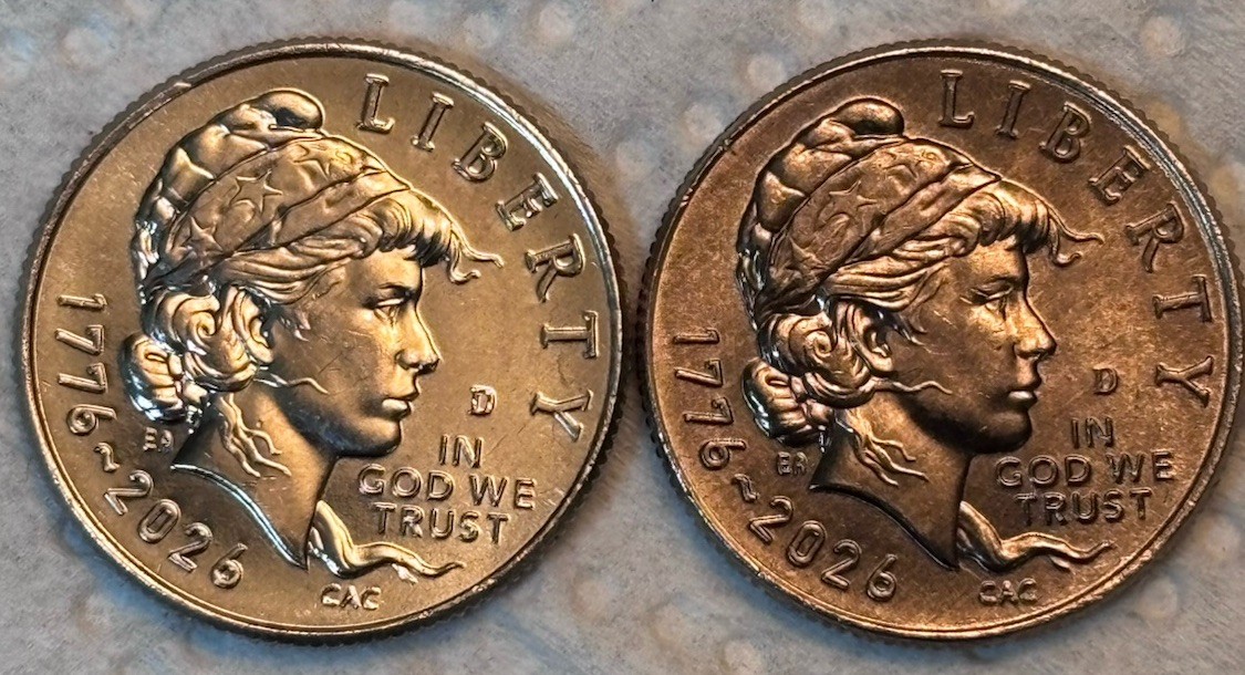 2026 D Emerging Liberty Dime Improper Annealed Error Nice Contrast!