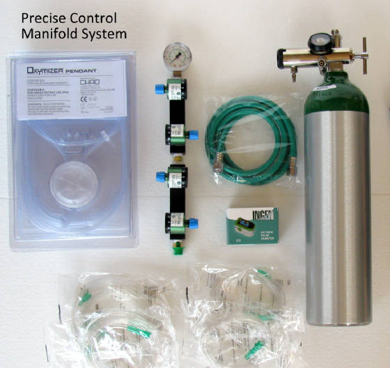 Aviation Oxygen Portable Pilot System AirKing 4-Place Individual Controls New