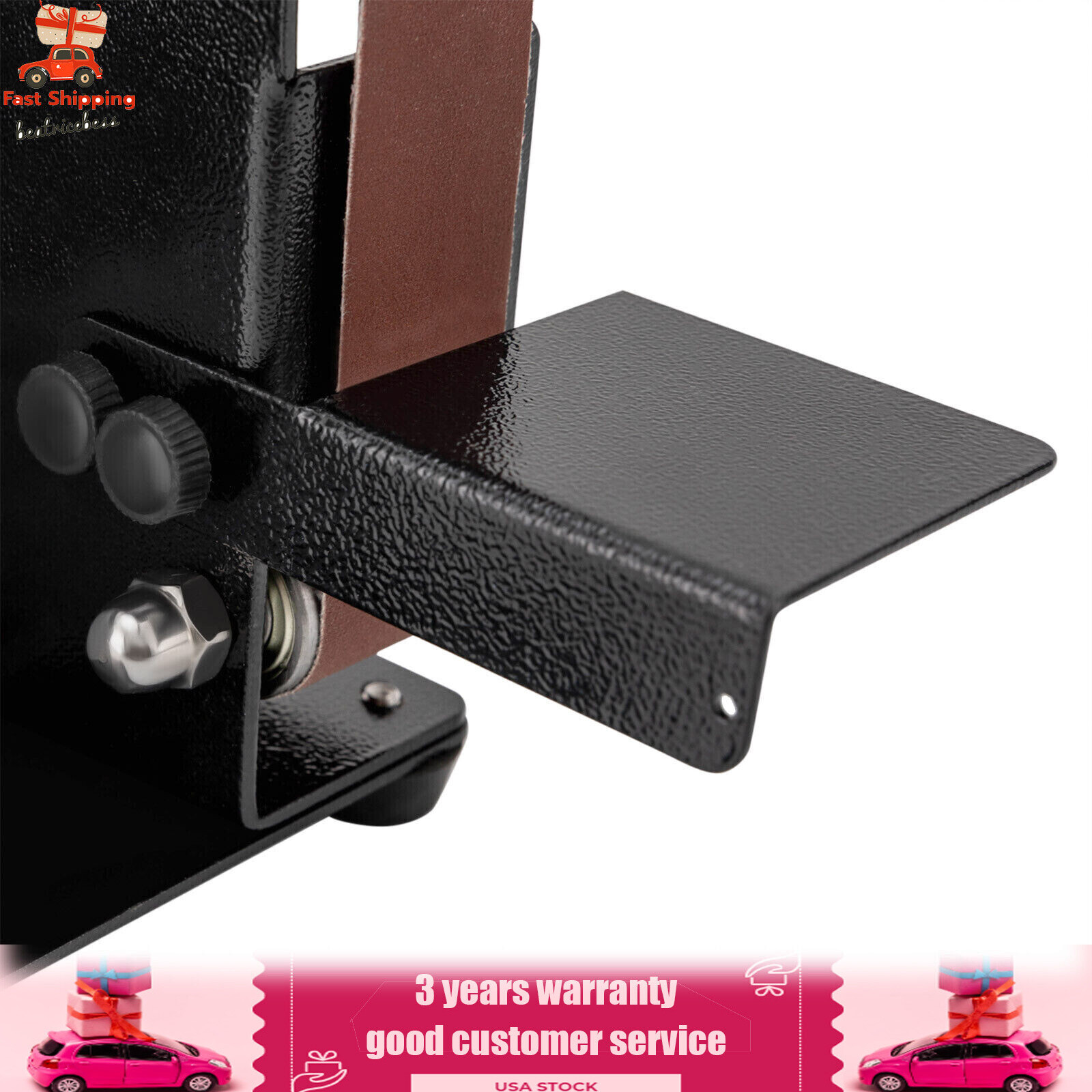 Electric Polishing Grinding Machine with 10PC Abrasive Belt for Wood Metal Knife