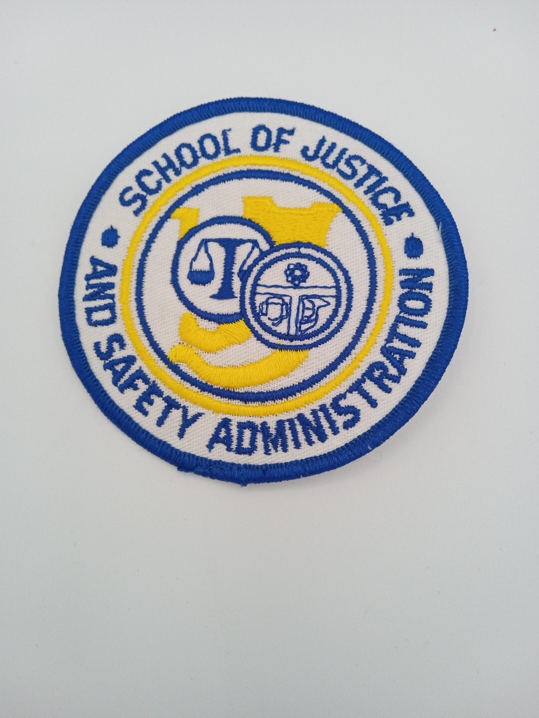 School Of Justice And Safety Administration Patch Iron/ Sew on