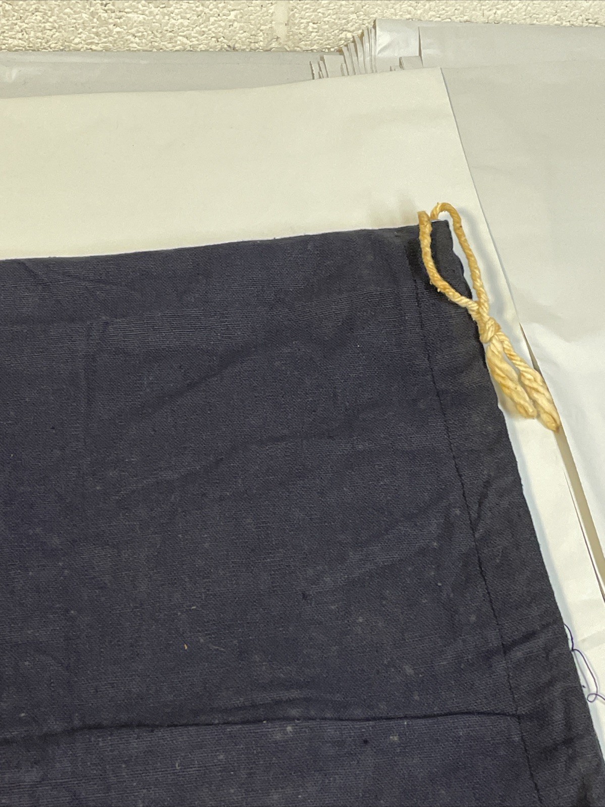WW2 US Navy Blue Denim Barracks Laundry Drawstring Bag Sack USN 1940’s