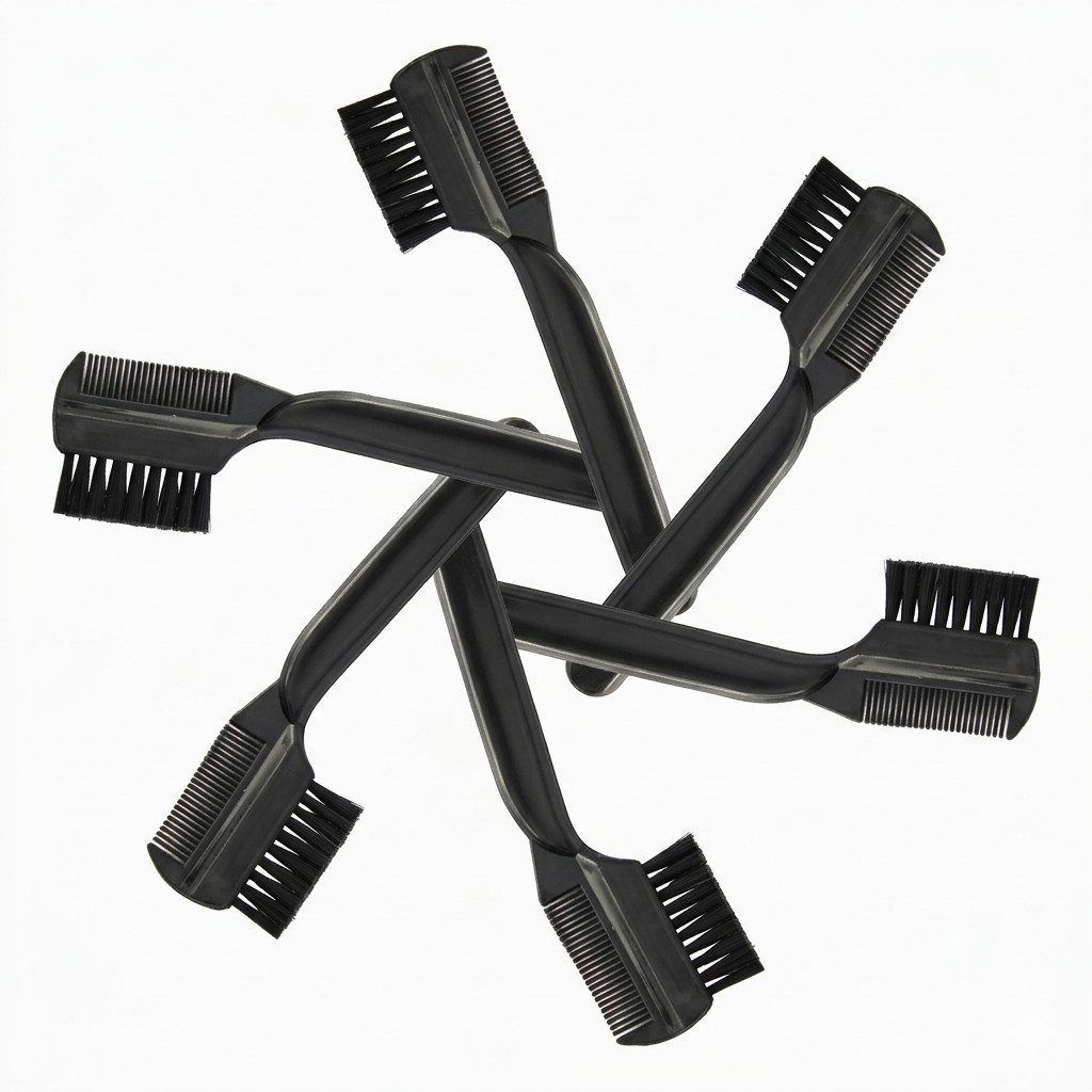 Rucci 6-Piece Dual-Ended Lash Comb Brow Groomer Brush