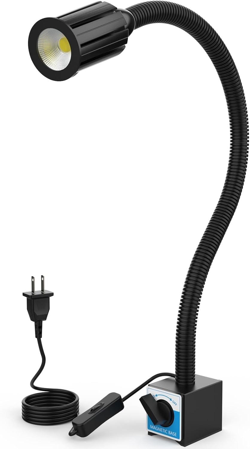 LED Magnetic Work Light, 1420lumens 20in Flexible Gooseneck Work Lamp with Stron