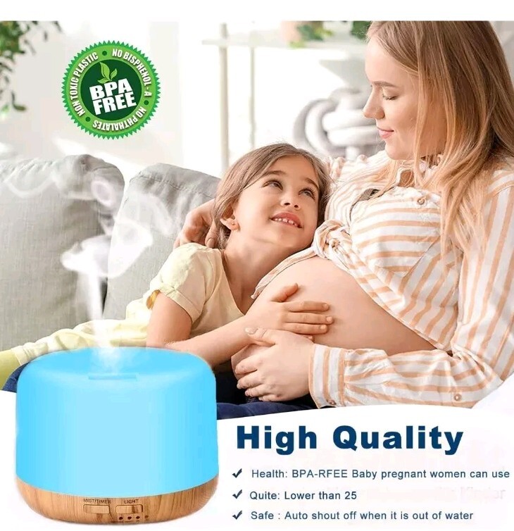 Ultrasonic Steam Air Humidifier Led Scent Aromatherapy Diffuser + Remote Control