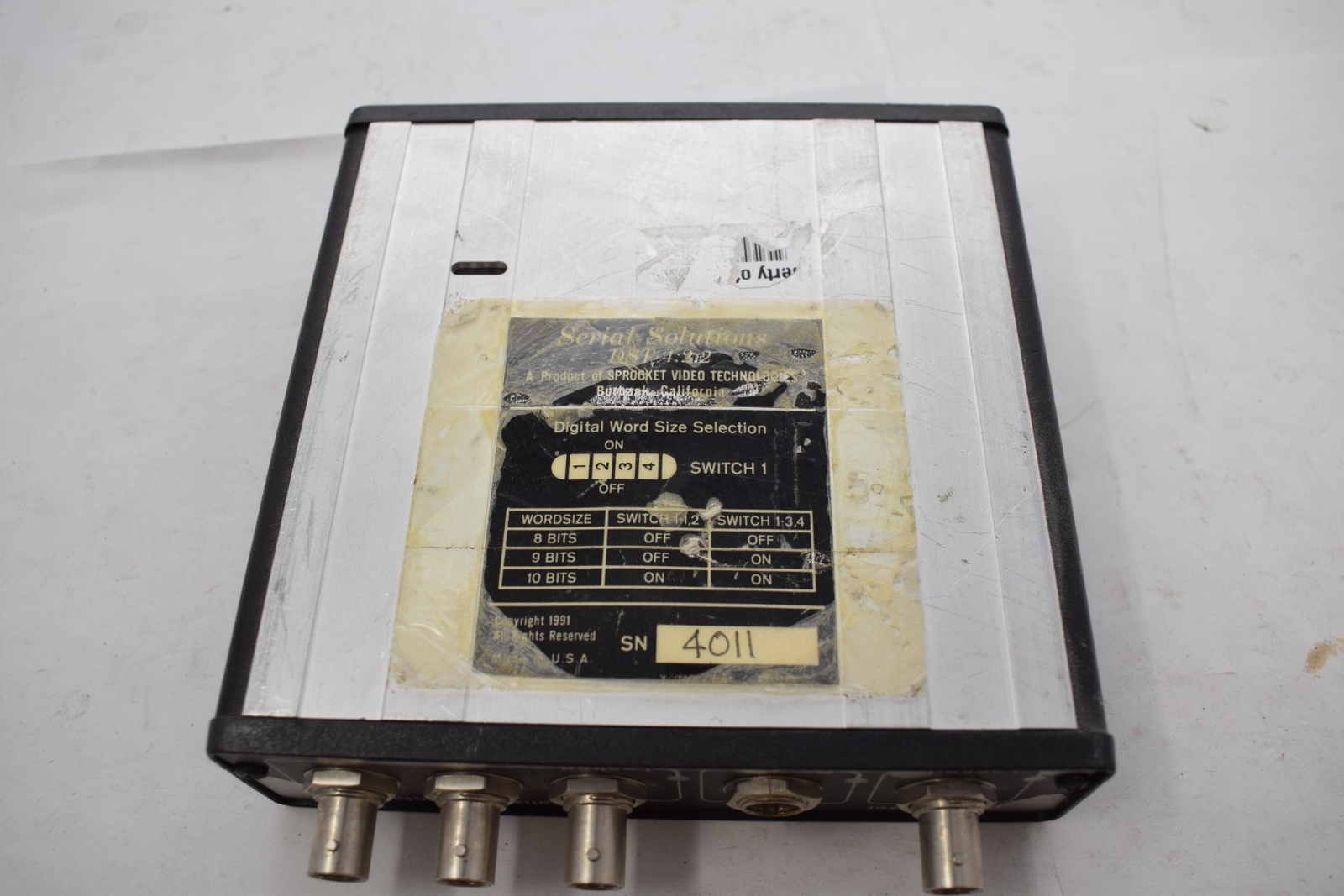Sprocket Digital DST-4:2:2 Parallel Digital Video I/O Serial Transceiver