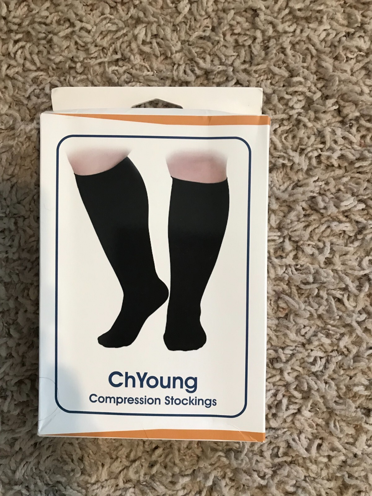 PLUS SIZE  (6XL) UNISEX ADULT COMPRESSION STOCKINGS...NEW/ BOXED !!