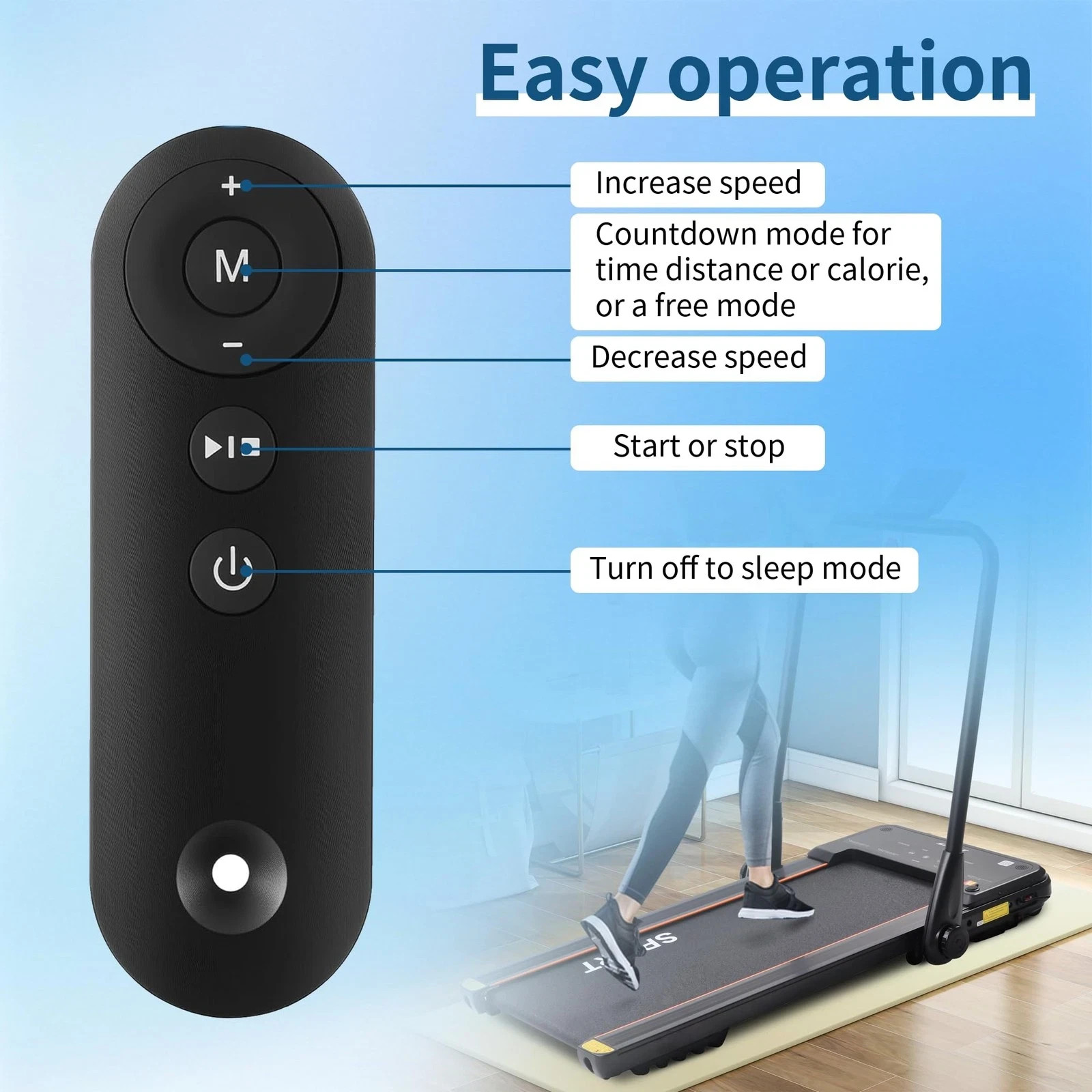 Replacement Walking Pad Remote Control Compatible with Lichico AD-4000 Plus, ...