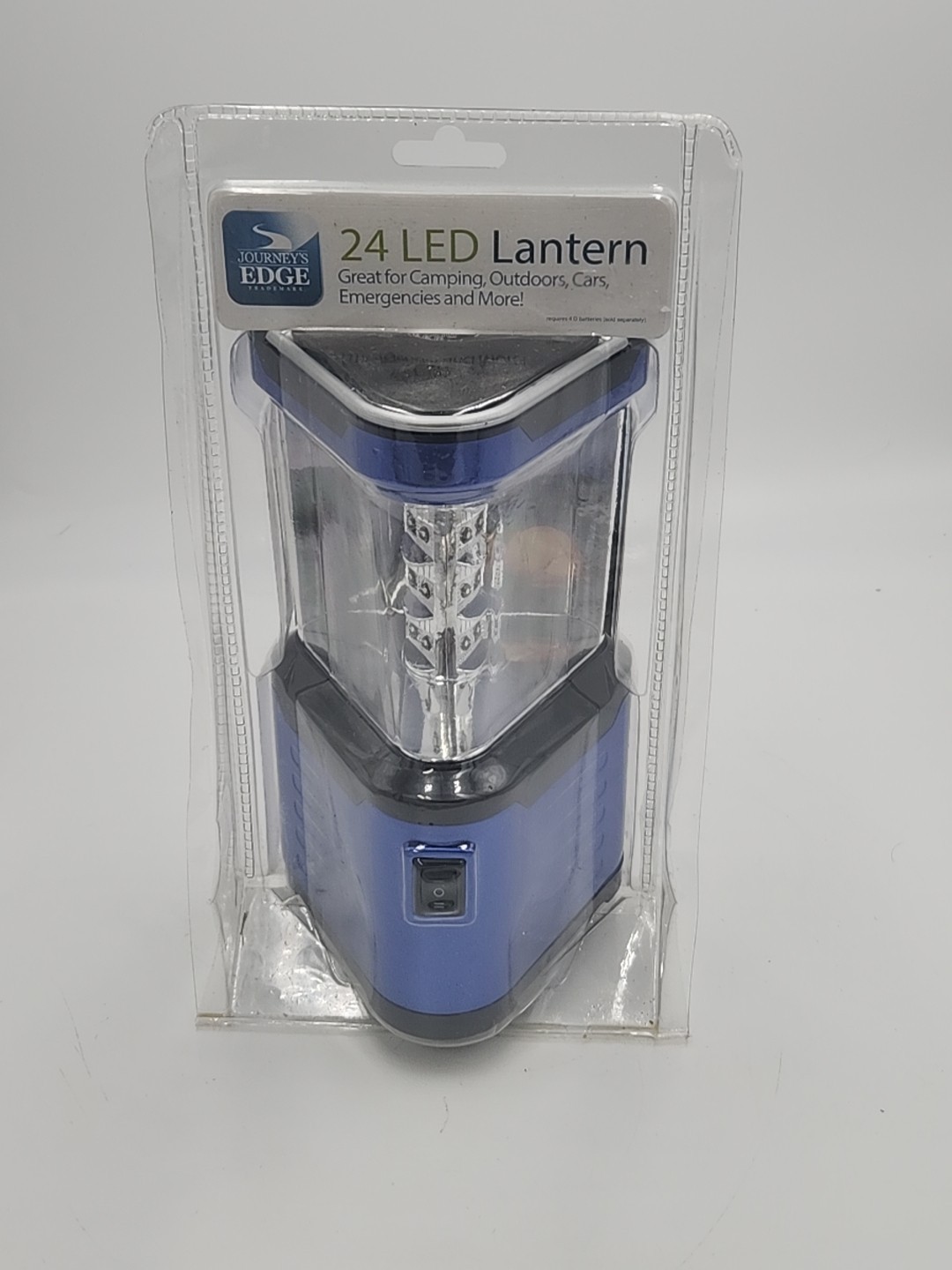 Journey's Edge 24 LED Triangular Camping Lantern Light w Compass & Hanger New