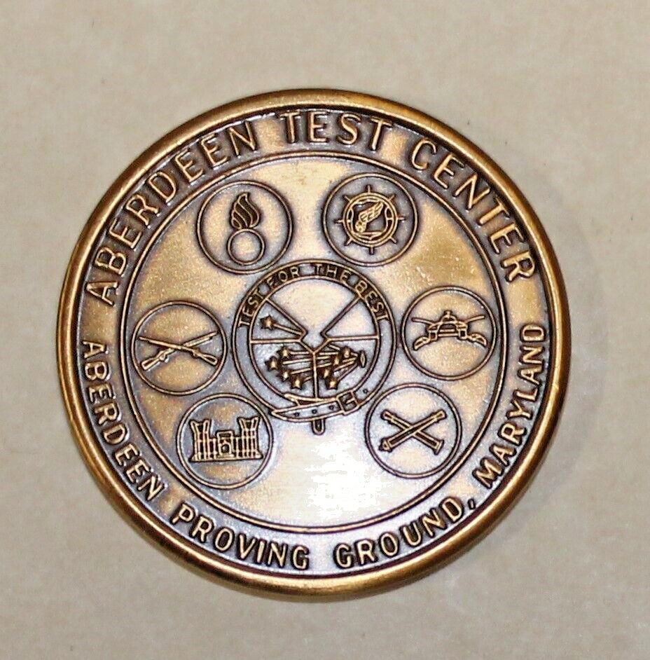 Aberdeen Test Center ATC Aberdeen Proving Ground Maryland Army Challenge Coin