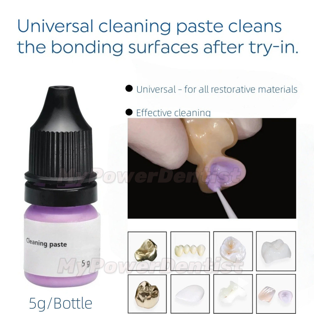Dental Cleaning Paste Clean Bonding Surfaces After Try-in Ivoclean Crowns Veneer
