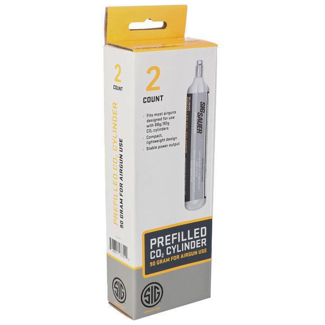 Case of 5 - 2 Pack Sig Sauer 90 Gram CO2 Cylinders - Total 10 Wholesale Bulk