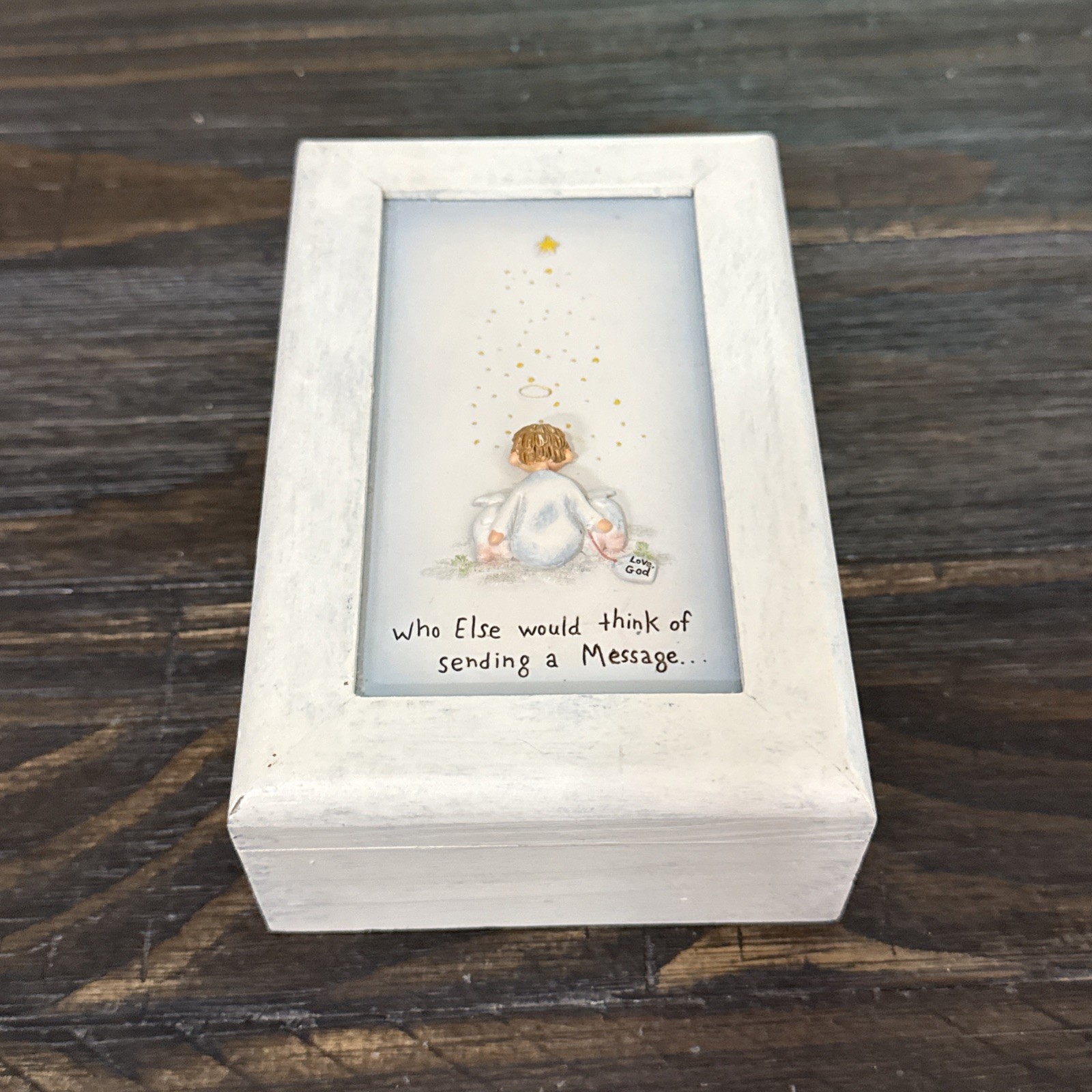 Lifesighs Chris Shea Trinket Wood Box 4” X 6” Christian
