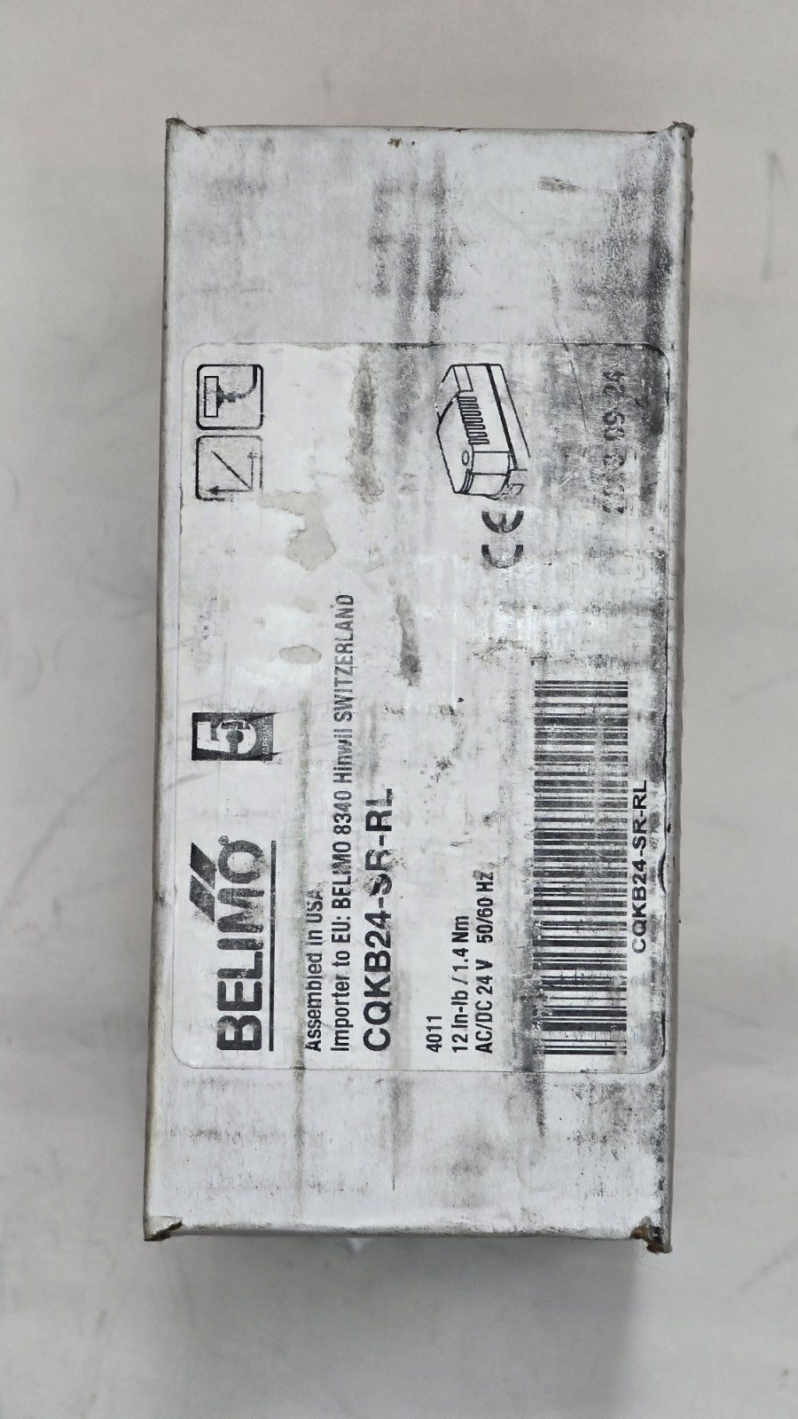 Belimo CQKB24-SR-LL 1/2" Brass Valve Actuator 2.5W 24V